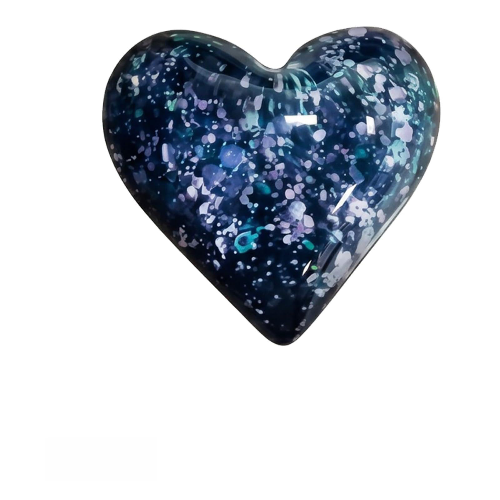 1PCS Pocket Hug Hearts, Thinking of You Gifts, Birthday Gift for Women Friends, Good Luck Gifts for Wedding Christmas (Blue Iridescent Glitter) — image 1