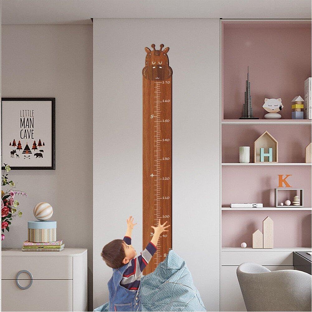 Regla de Madera para medir la Altura de los niños, medidor de Altura, Pegatinas de Pared, Regla artística, Papel Tapiz, decoración de habitación Infantil