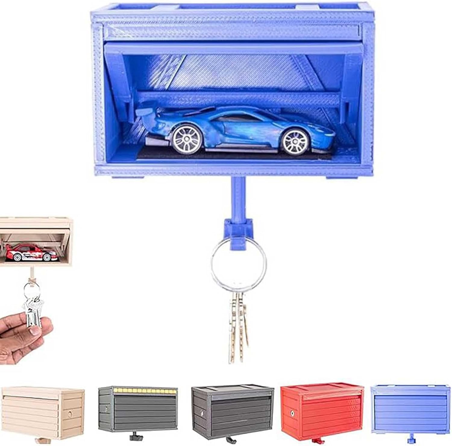 Amazon.com: Car Garage Key Holder with Opening Door, Key Holder
