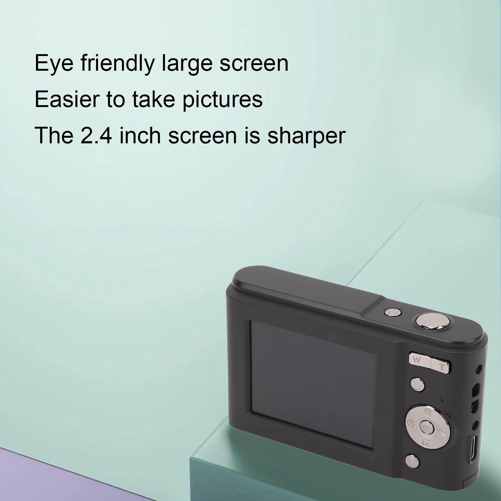 Aparaty Cyfrowe, Kamera FHD 1080P, Aparat o Rozdzielczości 48 MP z Autofokusem i funkcją Fotografowania z 16-krotnym Zoomem, Kompaktowy Aparat z Ekranem 2,4 Cala, dla Chłopców
