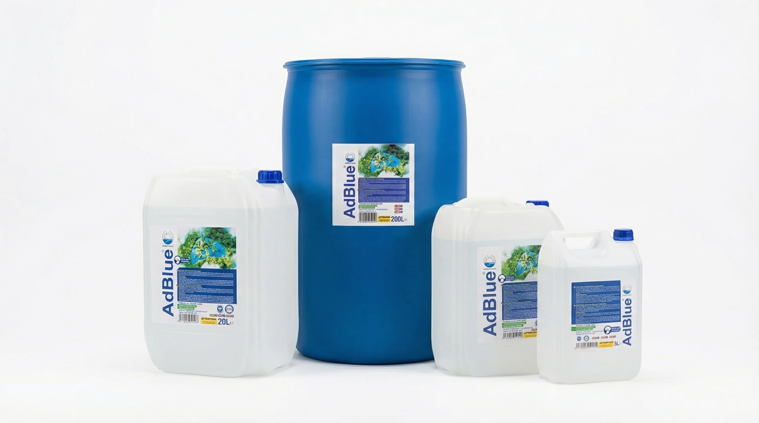 ADWELLE AdBlue 200L Fass – Premium Harnstofflösung für SCR-Diesel | Saubere Abgasreduktion für LKW, Bus, Flotten & Nutzfahrzeuge | ISO 22241 | Made in Germany