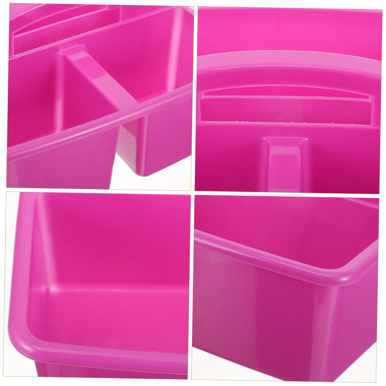 OUNONA 3 Piezas Cesta De Herramientas De Limpieza Cestas Organizador Contenedores De Papeleria Cesta De Artículos Diversos Canasta De Productos De Belleza Púrpura El Plastico
