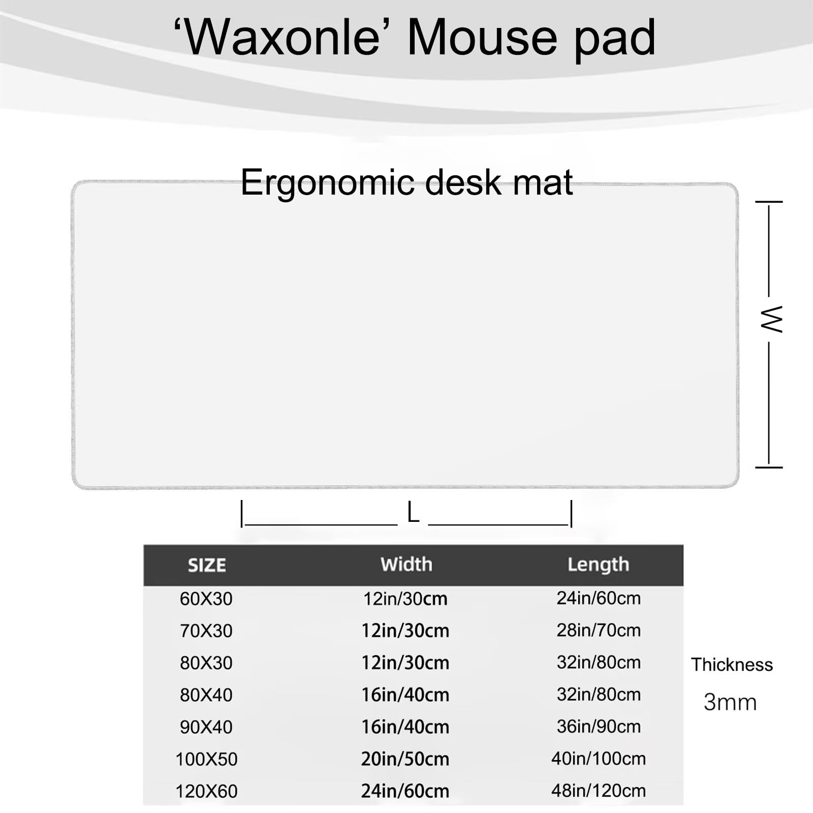 Tappetino Mouse XXL 1200 x 600 mm Verde Mousepad Cane Tappetino Mouse Gaming con Bordi Cuciti, Impermeabile e Antiscivolo Mousepad XXL Accessori Scrivania Ufficio per Gaming, PC, Laptop, Computer t670