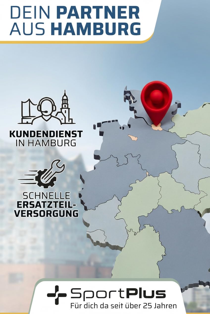 SportPlus Heimtrainer Fahrrad klappbar - Hometrainer Fahrrad klappbar - extra leiser Heimtrainer für zuhause - Indoor Bike Platzsparend & Faltbar Fitnessbike App kompatibel