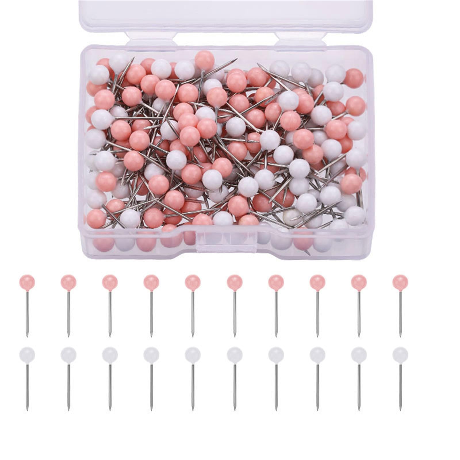 Kalttoy C 200 / 700Pcs Sewing Pin Straight Pin For Dressmaker, Sewing Project, Multicolored Quilting, Push Notice Board Marker Set