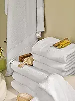 Kit Com 2 Toalhas Banho Teka Profiline Hotel e Pousada 670g/m² Gramatura Toque Macio e Super Absorção Branca Gigante 90x150cm (ULTRA LUXO)