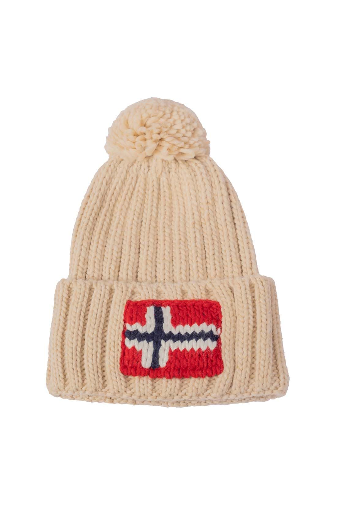 Napapijri Semiury 5 Bobble Beanie - Beige Dimity