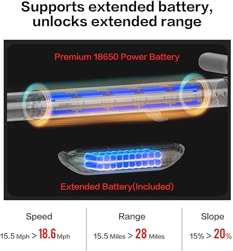 Miniatura 6 de Segway Ninebot E22 - Patineta scooter eléctrica E45, potencia mejorada del motor, llantas de densidad dual de 9 pulgadas, ligero y plegable.