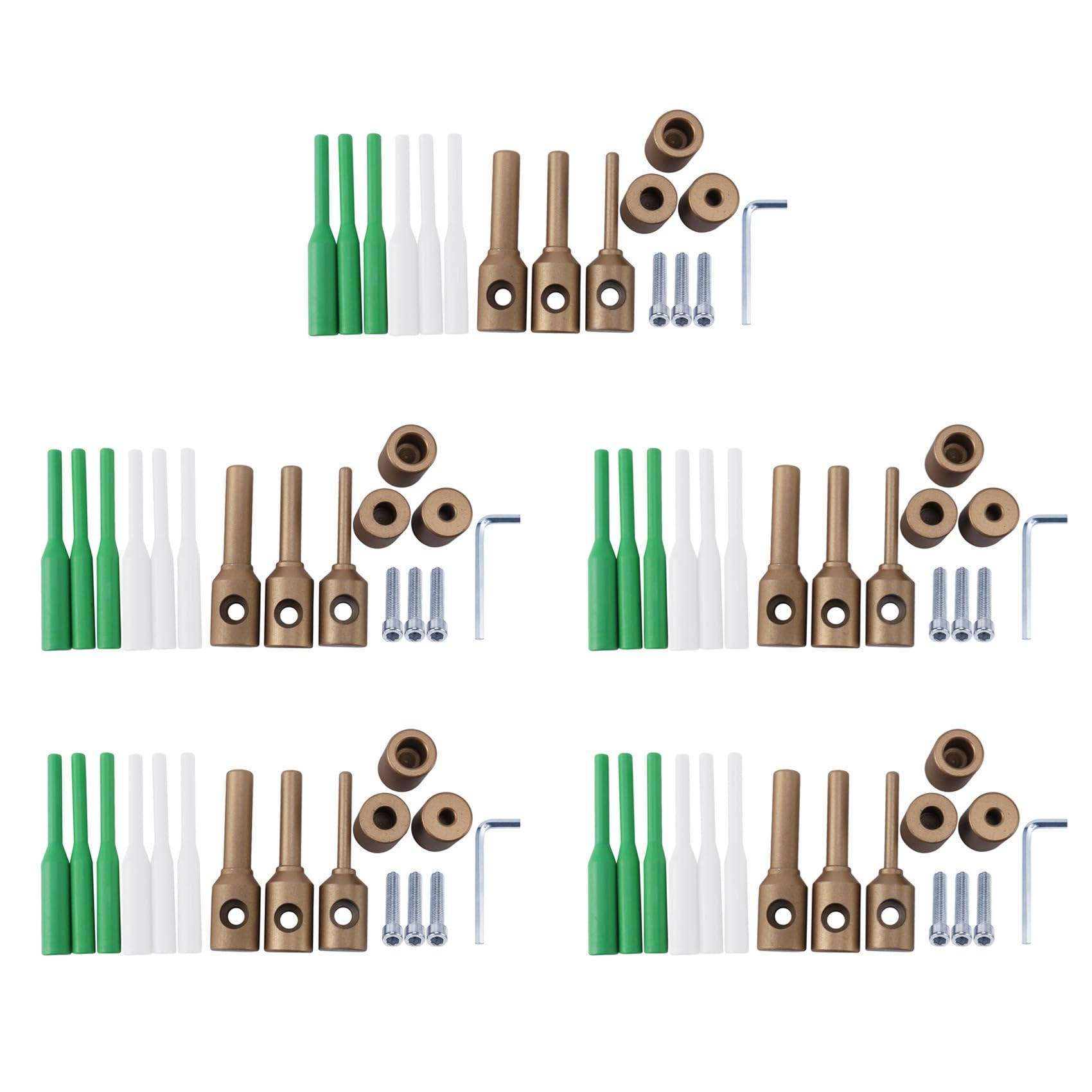 Jnchdghwa Gold 5 Set 7/11/14Mm Plumbing Repair Tools Plastic Ppr Repair Die Heads Welder Tool Welding Plastic Pipes Ppr Pipe Repair