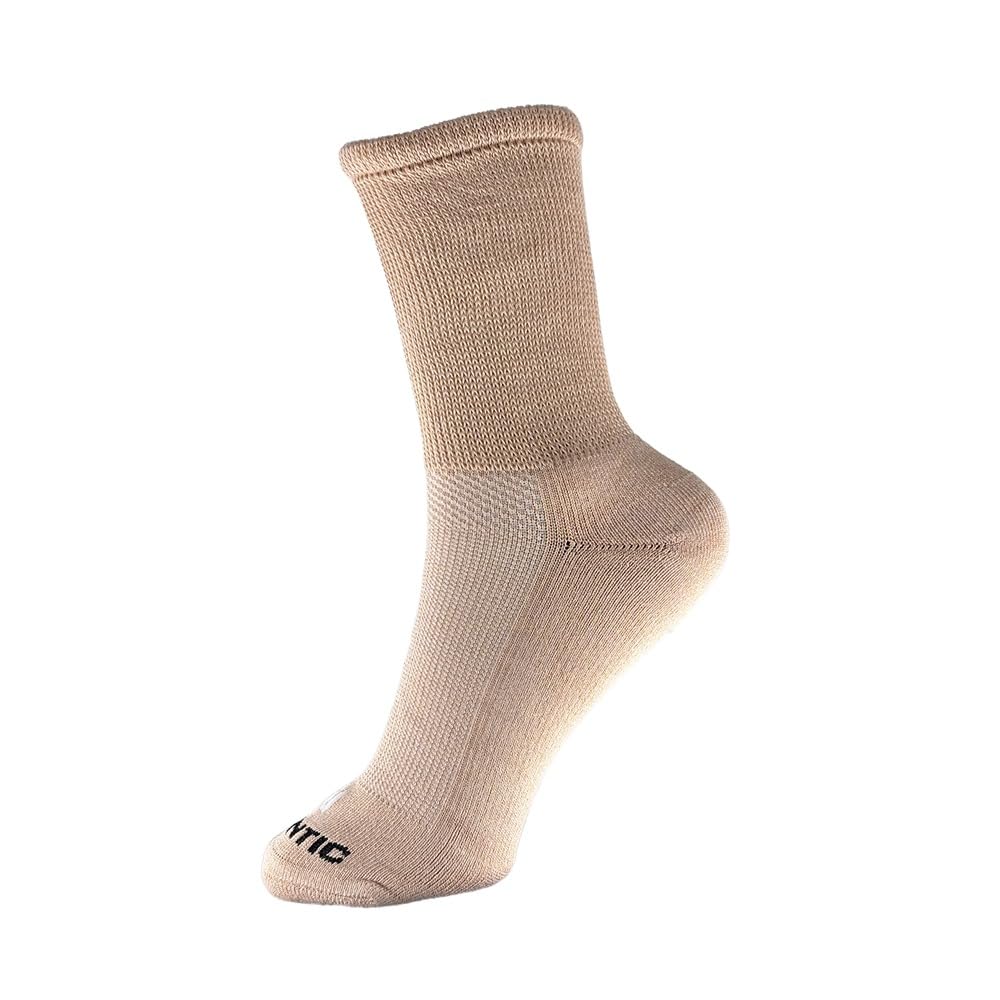 Bamboo Diabetic Socks for UV Protection | Eco-Friendly | Non-irritative Toe Seam | Naturally Antimicrobial | Hypoallergenic | Cushioned | Ventilation Mesh |Single Per Pack (Fawn)-picture-50
