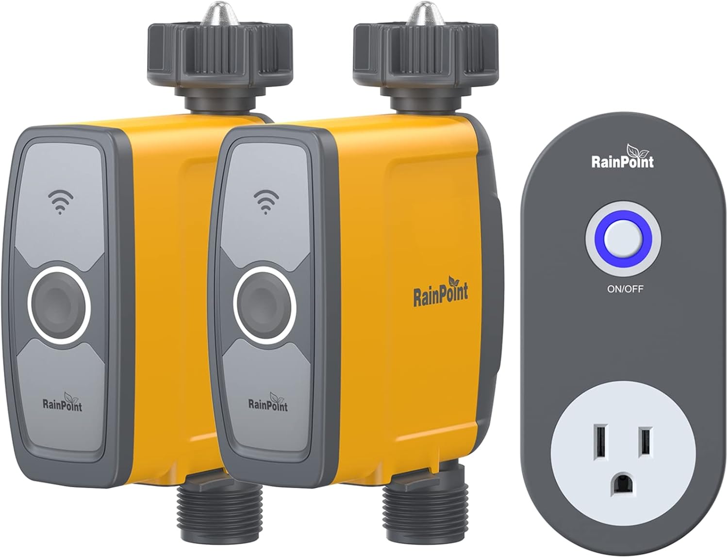 RAINPOINT WiFi Sprinkler Timer Smart Water Timer - Timer Only, Must be Used with TWG004WRF WiFi Hub, 2.4Ghz WiFi Only : Patio, Lawn & Garden