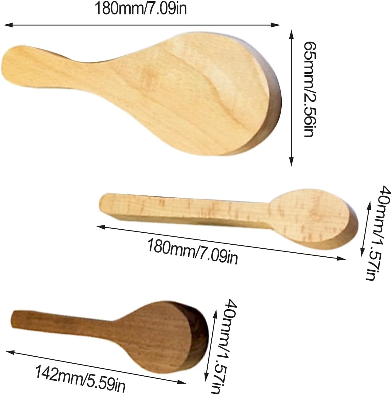 Unfinished Wood Carving Spoon Kit - 8 PCS Wooden Spoon Blanks for Whittling