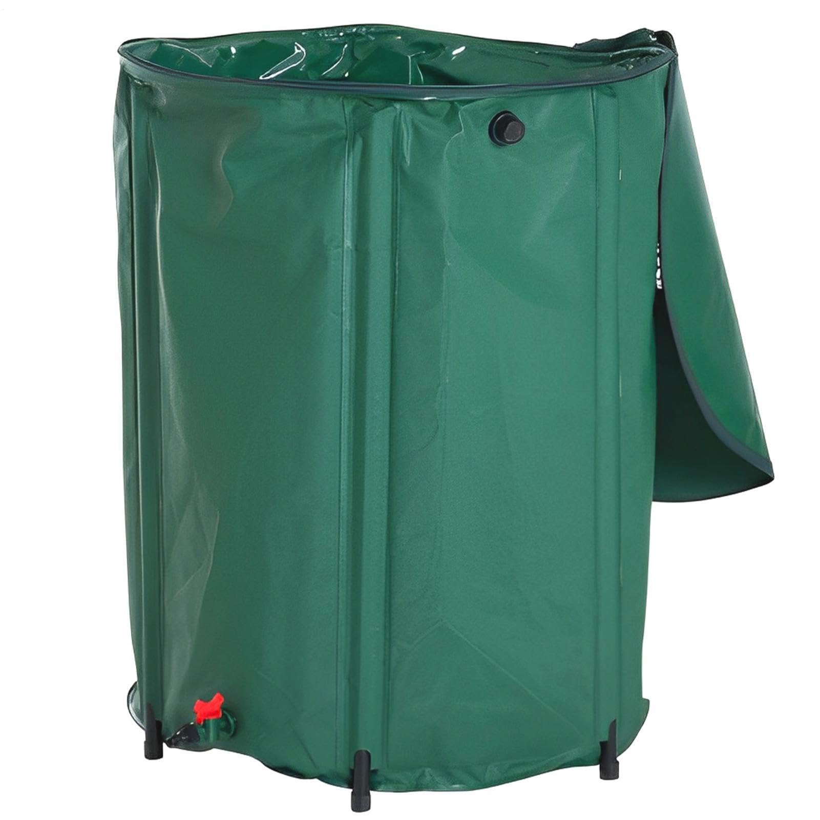Regenwasserfänger – Colector de Agua de Lluvia Duradero | Filtro de Malla Resistente, Tanque Resistente a la oxidación | eficiente de Agua al Aire Libre para jardín, césped, Patio, ár