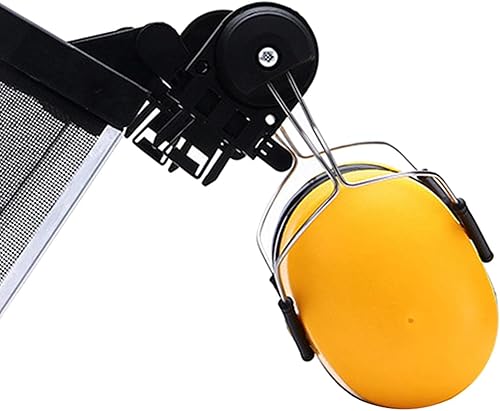 Miniatura 7 de Casco de seguridad profesional de motosierra orejera protectora y visera de malla, malla de acero Escudo de protección de seguridad
