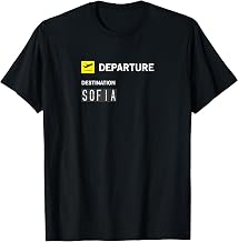 Sofia Airport Departure Scoreboard T-Shirt