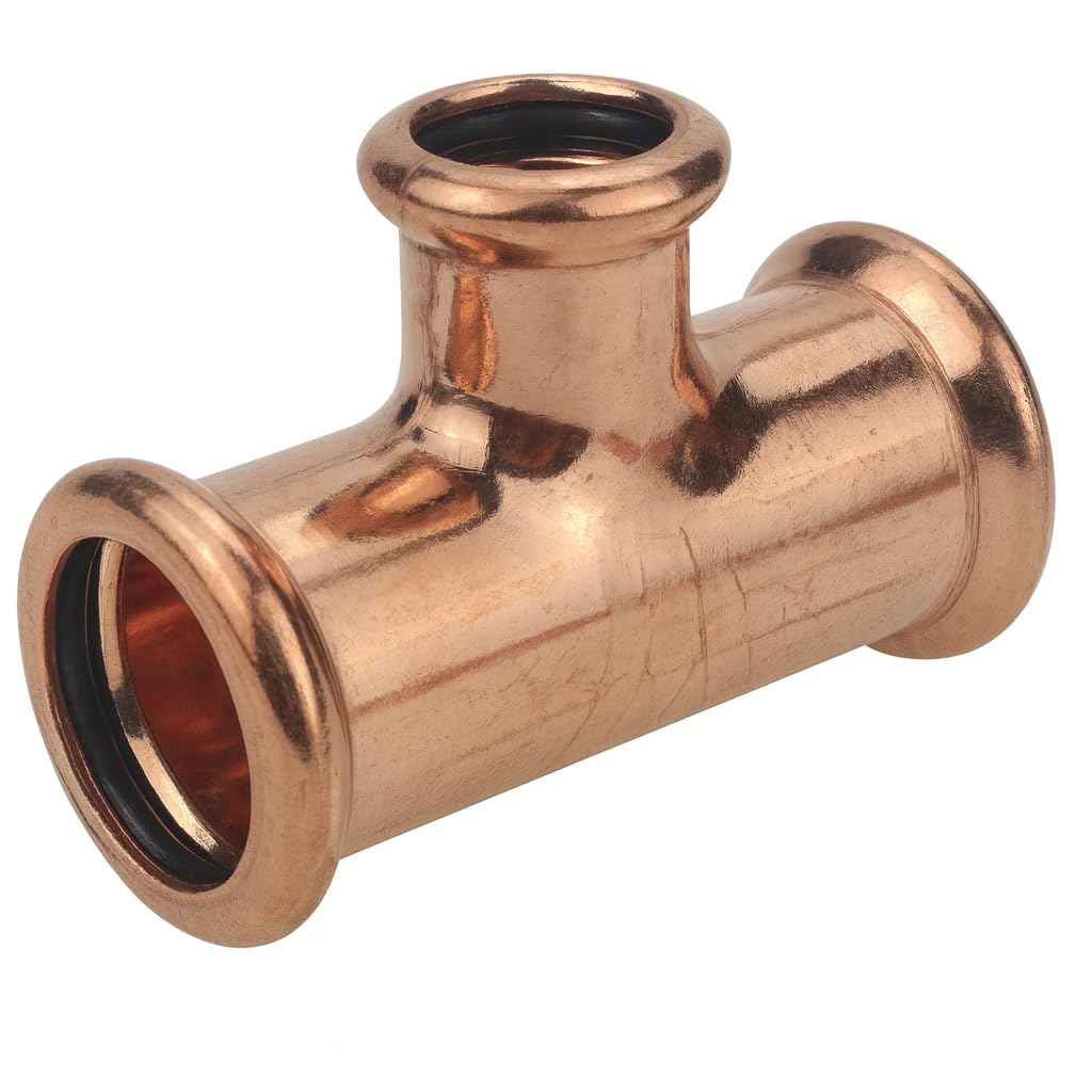 Xcel Home Copper Westco 28Mm X 28Mm X 22Mm Press Reduced Tee - Water
