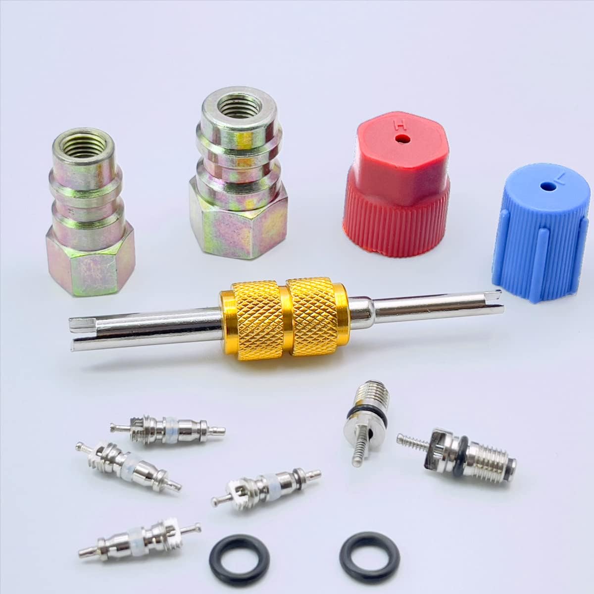 R12 to R134A AC Retrofit Fitting Adapter Kit, R12 R22 to