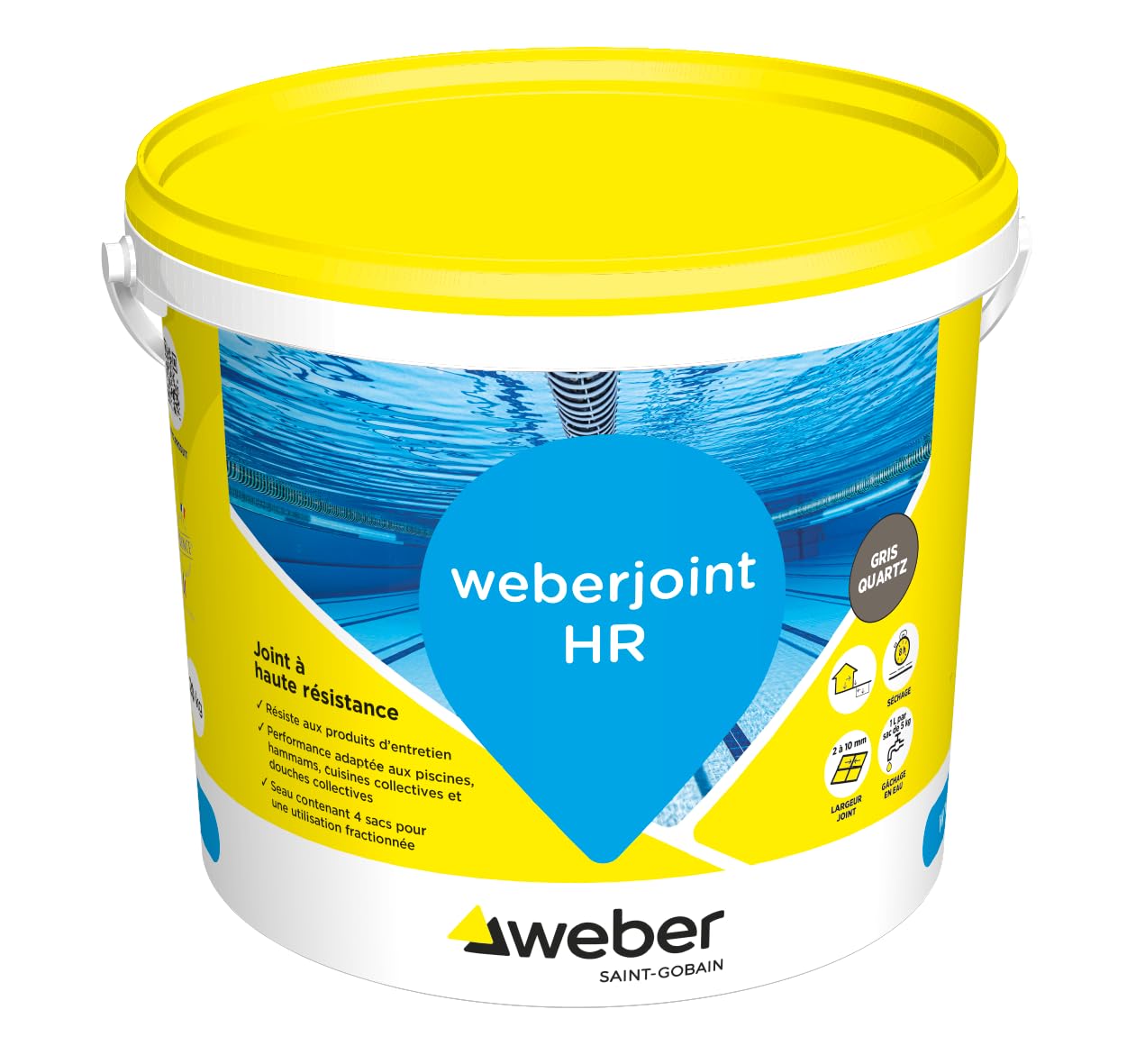 Joint de carrelage piscine Gris Quartz Weberjoint HR WEBER 20KG