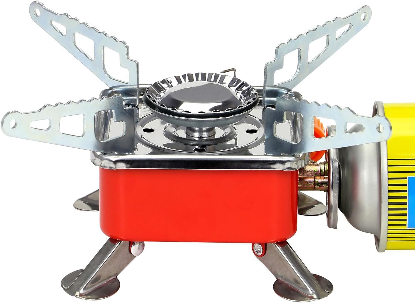 Mini Portable Camping Stove - High Efficiency Windproof Folding Small Gas Stove Burner - Foldable Outdoor Camping, Cooking, Backpacking, Road Trip with Carry Bag (Mini Stove)