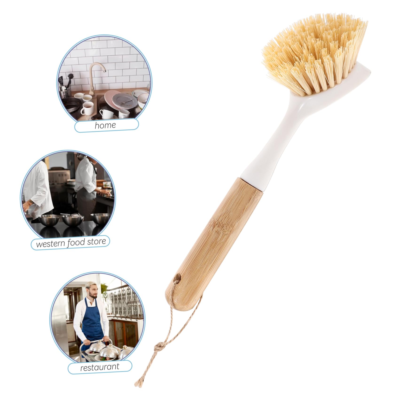 Didiseaon 5 Ensembles Comprimés Éponge Scrubber Nettoyage Ménage Poubelle Plat Bouilloire Truc Brosse Lave Vaisselle des Produits Absorbant Brosse À Vaisselle sur en Bois 2 Pièces * 5