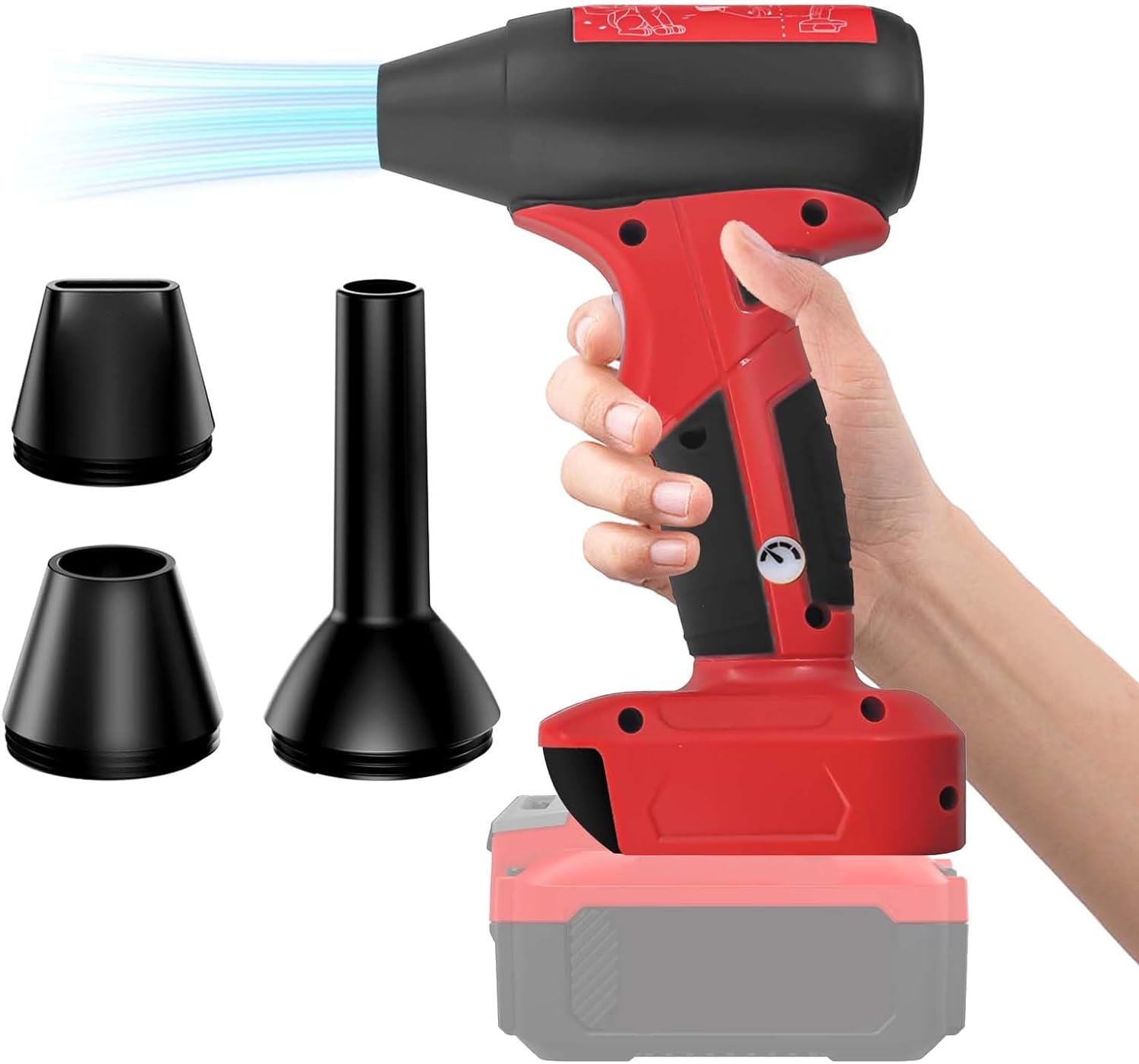 Jet Blower for Craftsman 20V V20 Lithium Battery,Jet Mi Ni Fan 130000 RPM Wind Speed 4-Speed,Super Jet Fan Blower for Drying, Cleaning (Battery not Included)