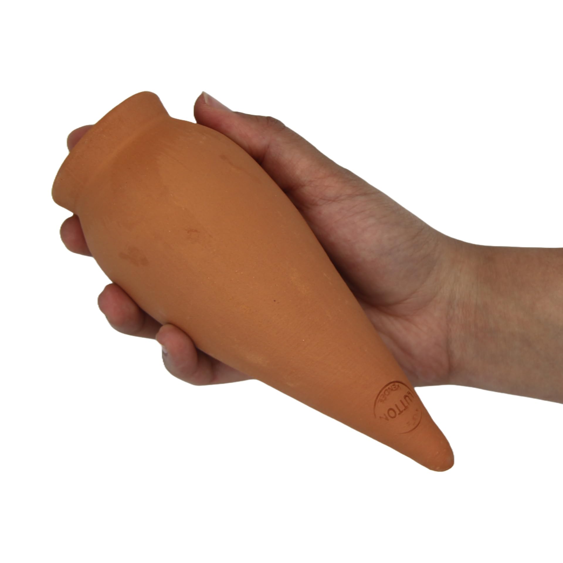 Ollas Lutton Cones en Argile d'arrosage, 4 Oyas à Planter en Terre Cuite, compatibles avec des Bouteilles d’1L