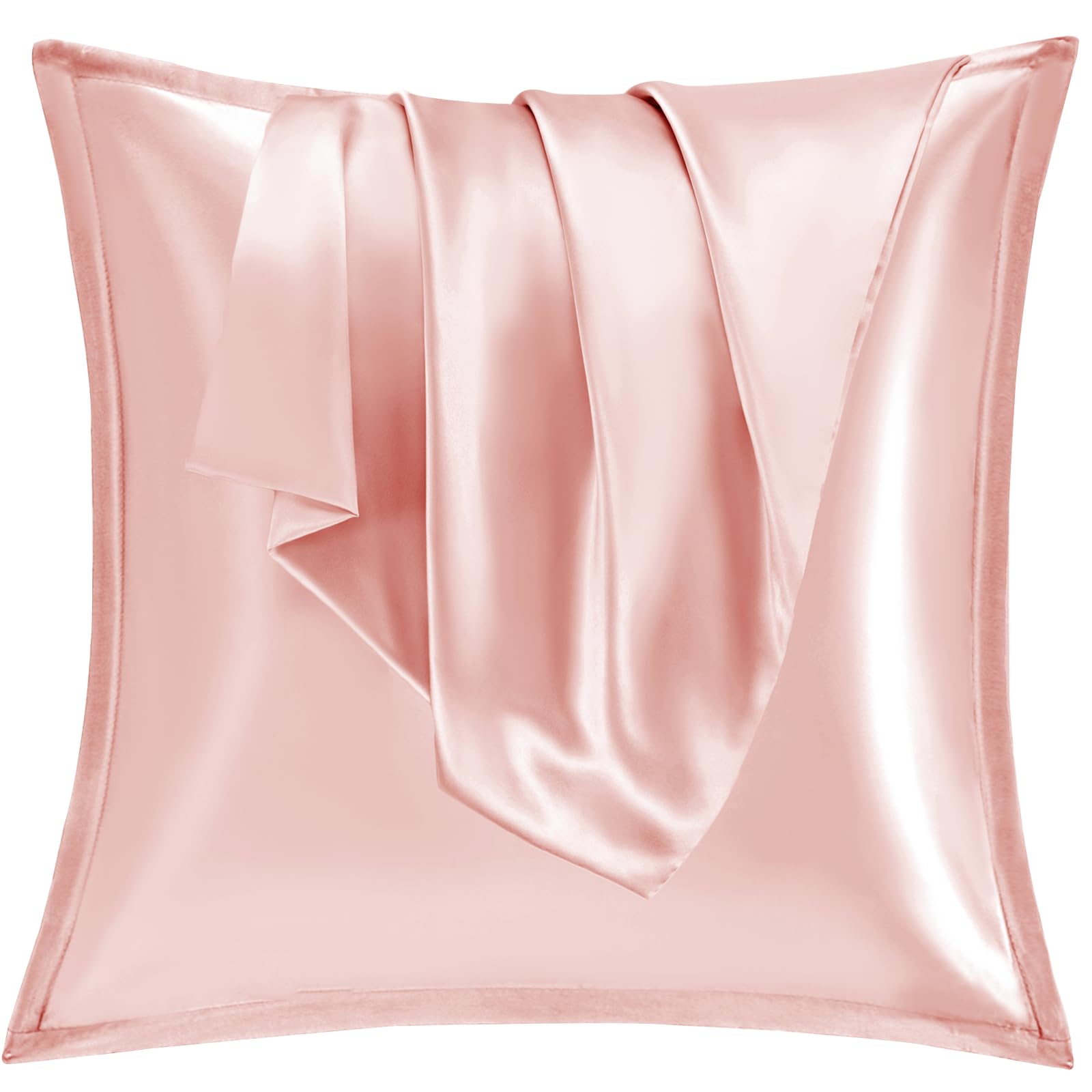 Vielit 2er Set Satin Kissnbezug mit Zip Closure