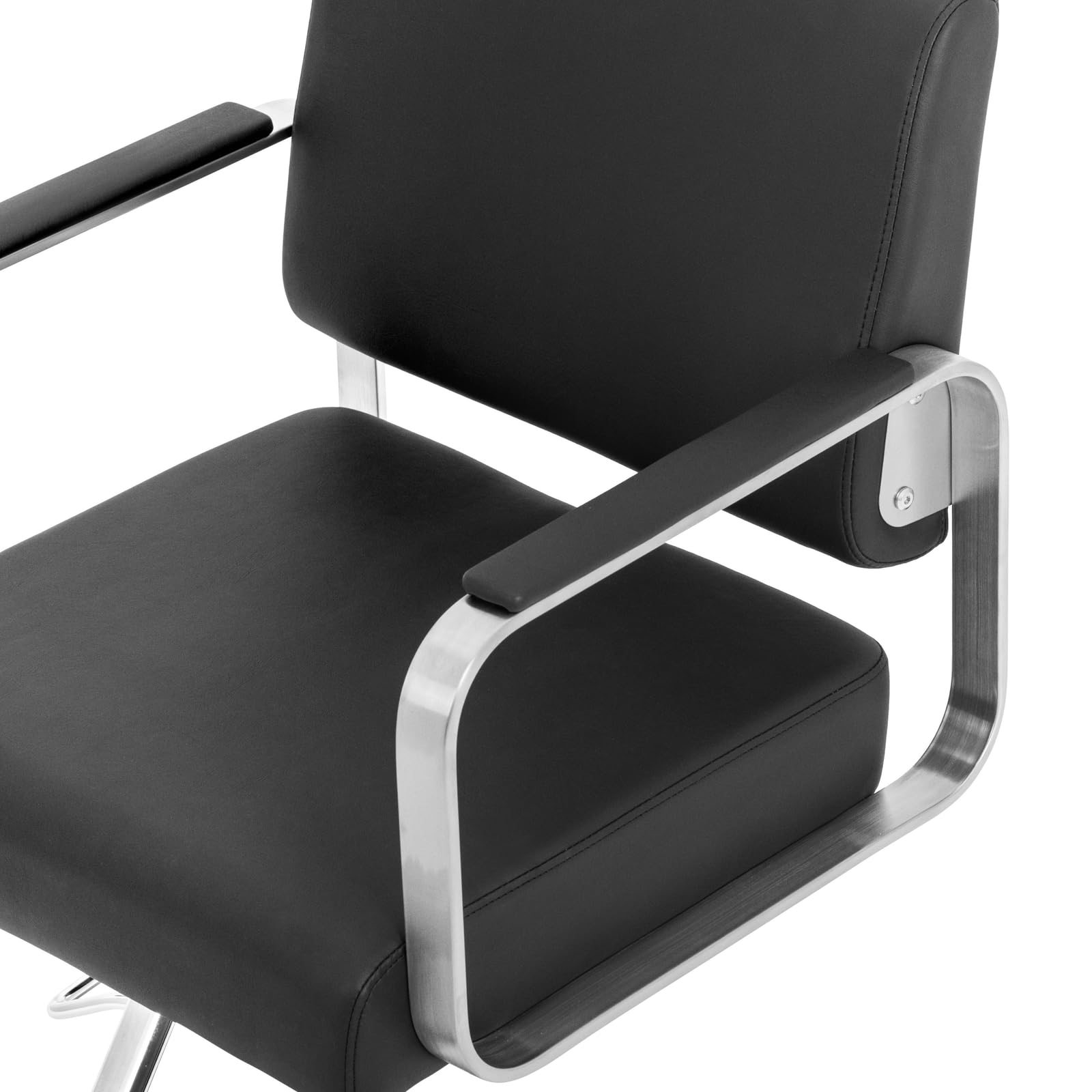 Physa Sillón de Peluquería con Reposapiés Altura de Asiento 50-66 cm 200 kg Negro y Pateado Sillón de barbería Silla de peluquería Silla de barbería de barbero