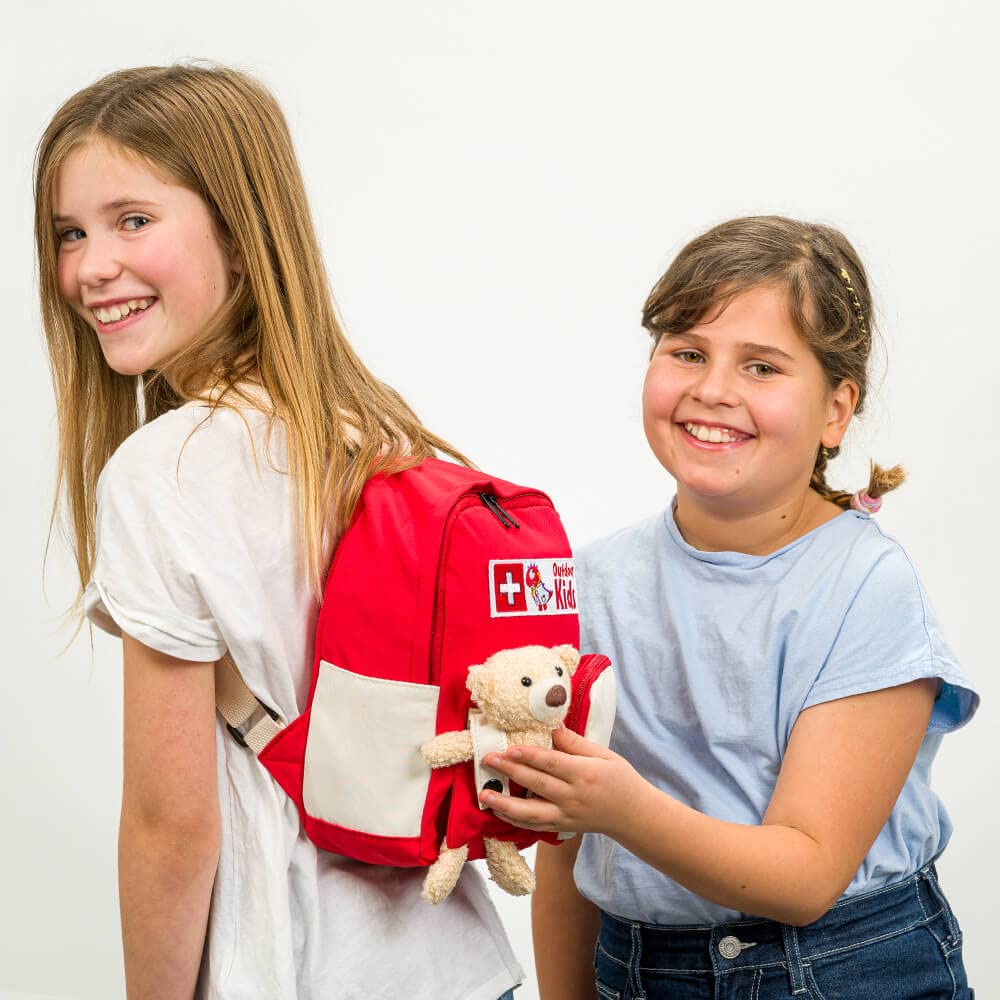 Erste-Hilfe-Rucksack Kinder, OUTDOOR KIDS, rot/weiß, DGUV 202-089, gefüllt, Art.-Nr. 609628