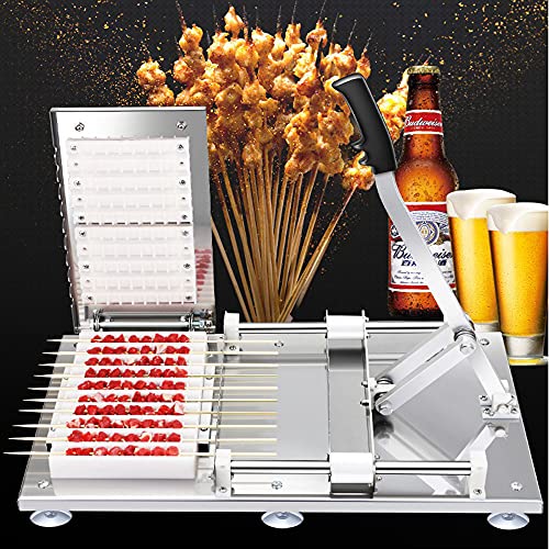 Brochette de viande sans effort avec la machine manuelle en acier inoxydable - 8