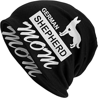 CUTEDWARF German Shepherd Dog Mom Beanie Skull Caps Knit Hat Soft Balaclava Baggy Hats Outdoor for Mens Womens
