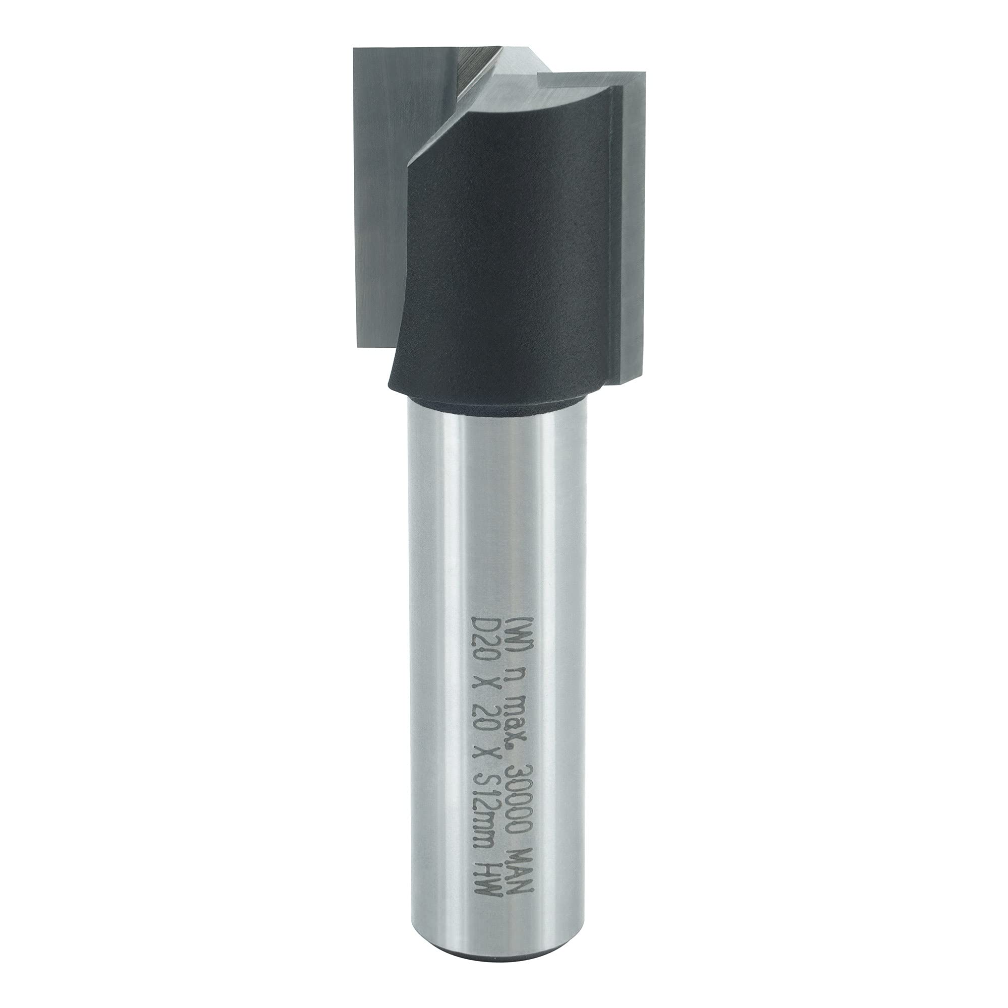 ENT 10564 Fresa per incastri carburo, gambo (S) 12 mm, diametro (D) 20 mm, NL 20 mm, SL 40 mm, GL 60 mm
