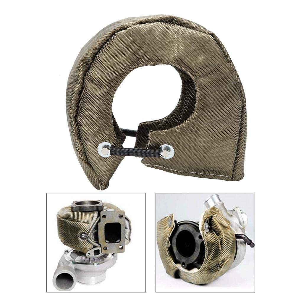 Terisass Manta Turbo Cubierta del Escudo del Motor Turbo para la Cubierta del Escudo térmico térmico del turbocompresor(T4)