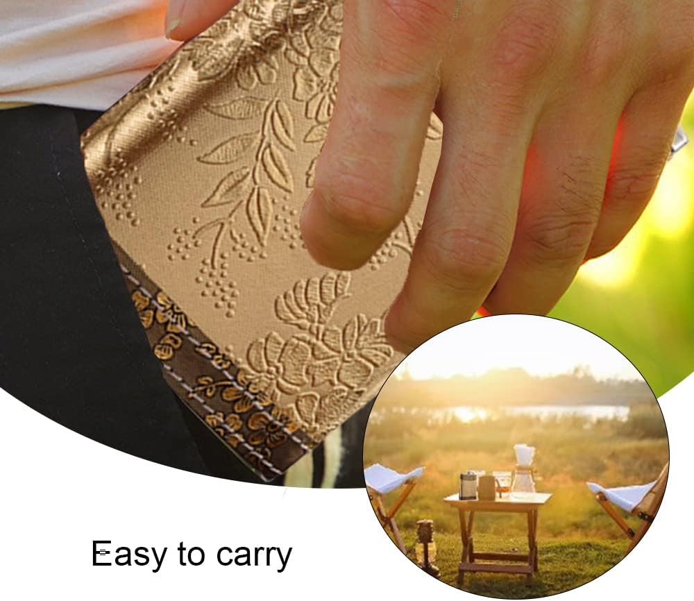 Golden Pattern Hip Flask 8oz for Men/Women,Personalized Vintage Hip Flask Portable Whiskey Flask Leak Proof Pocket Hips Flask for Climbing Camping Barbecue Bar Party Drinker