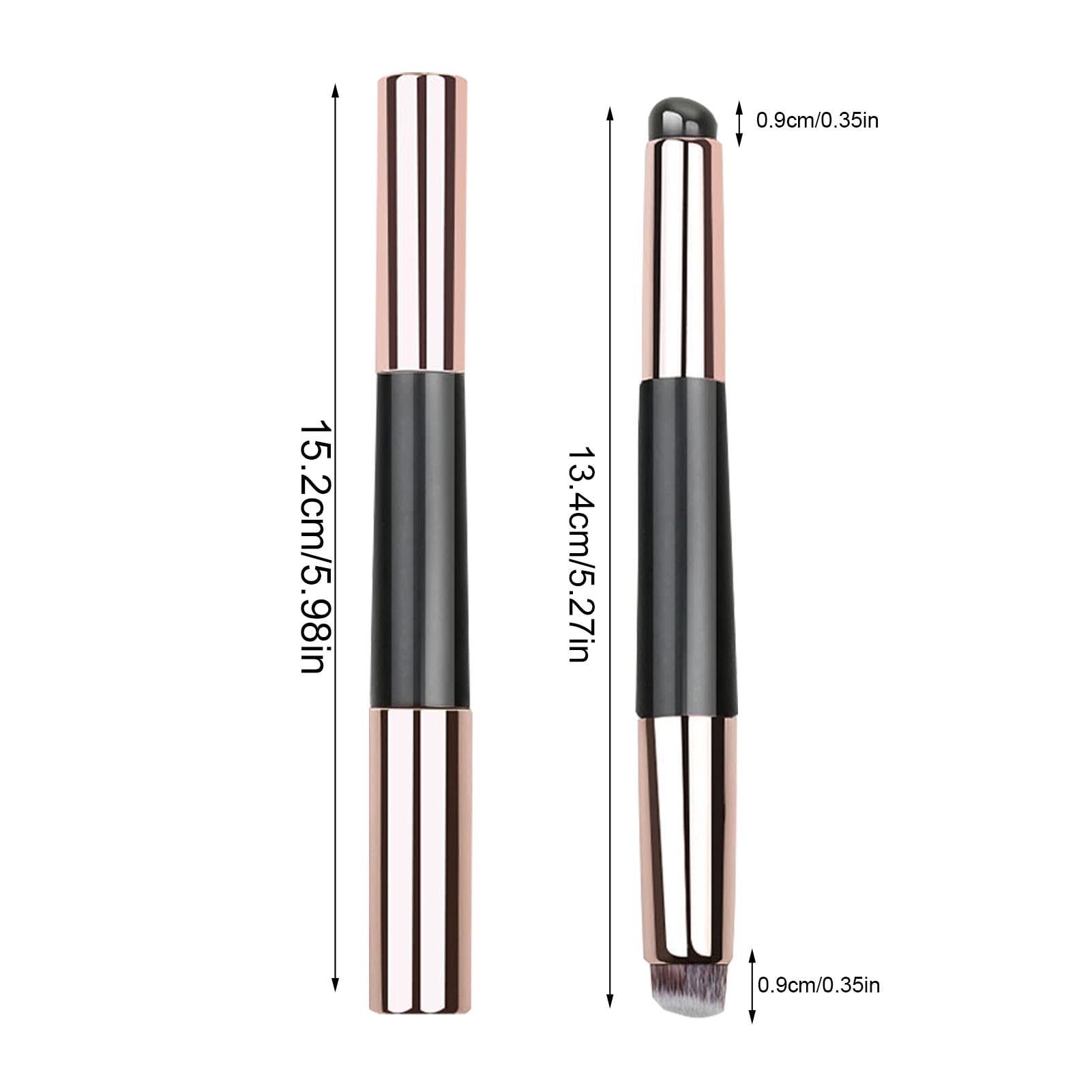 Pennello per trucco in silicone, applicatore per rossetto - Pennello per olio labbra portatile testa tonda | Pennello multiuso per olio labbra in silicone con coperchio, applicatore per trucco dop