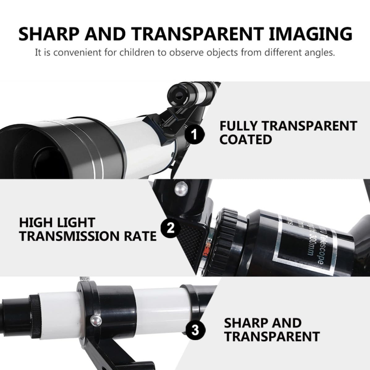 1set Telescopio Riflettore Astronomico con Treppiede in Alluminio e Supporto Smartphone Monoculare Esterno per Osservazione Astronomica e Fotografica