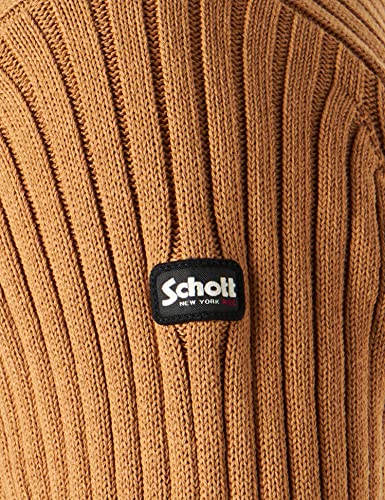 Schott NYC Plecorage2 Maglia Bambina, Camel, XL