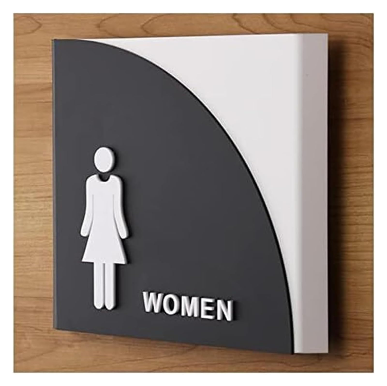 Señal de aseo, Restroom Identification Acrylic Men Women Unisex(Female)