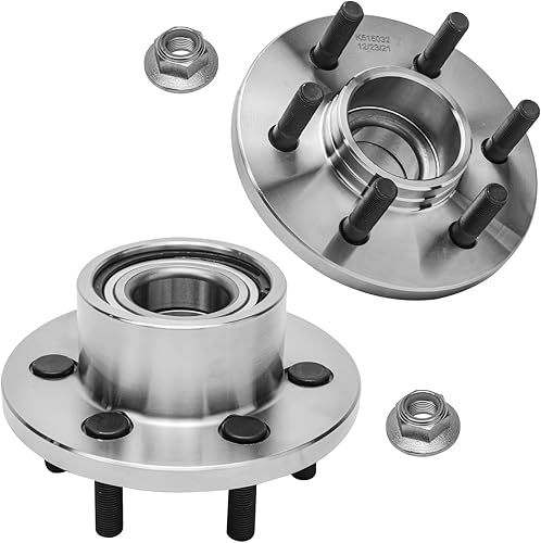 Miniatura 392 de Detroit Axle - Kit de cubos de rodamiento de rueda delantera de 6 piezas para Dodge Dart 2013-2016, Chrysler 200 2015-2017, 2 cojinetes de rueda