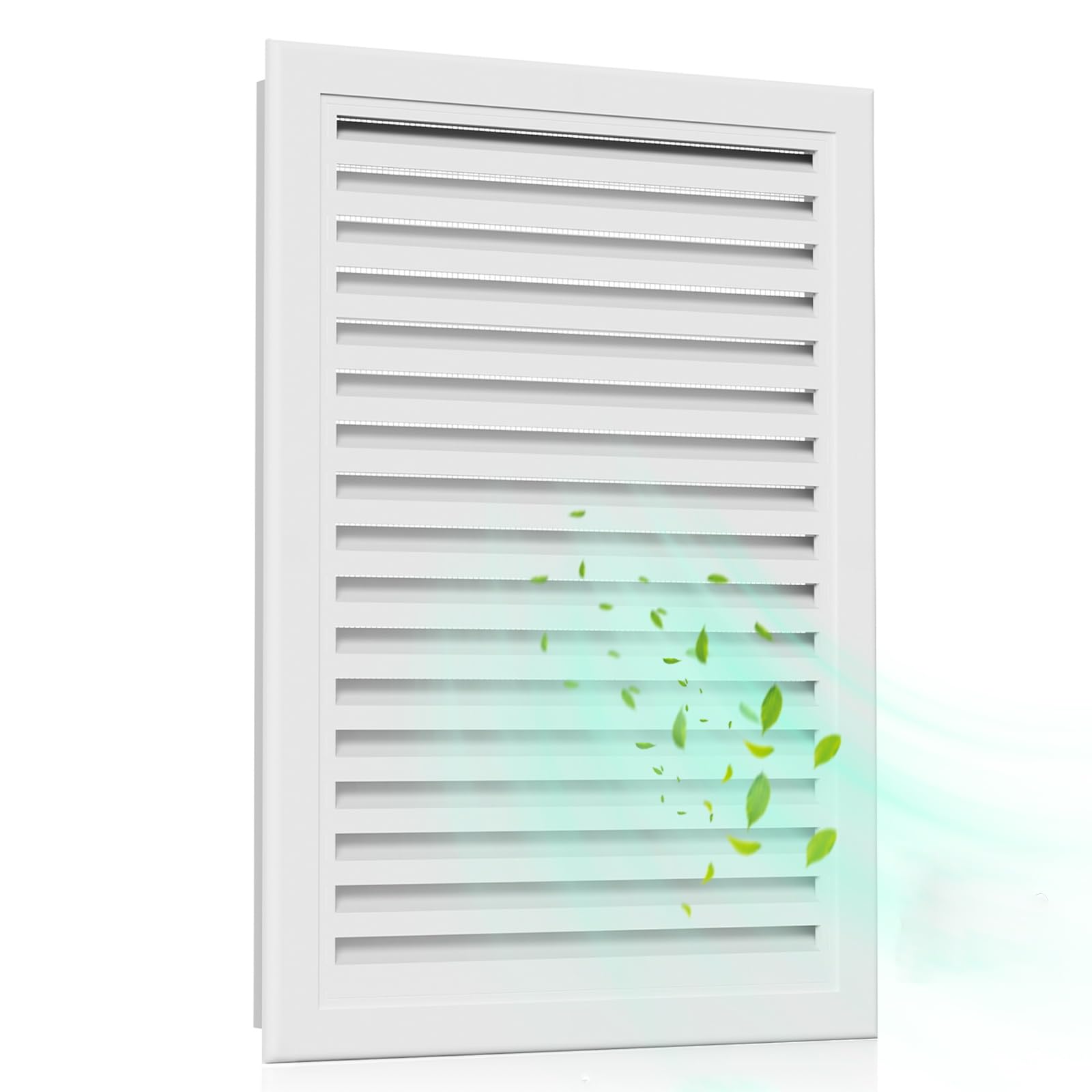 12" X 18" Attic Vent Aluminum Gable Vents for Houses Gable Vent Shed Vents Cover Exterior with Screen Mesh Alloy Wall Vent Ventilation for Home Garage