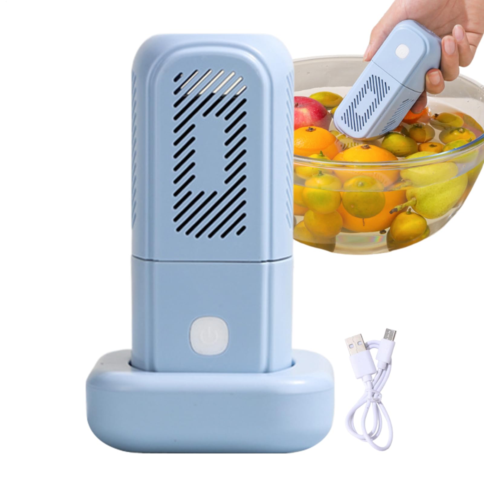 Appareil de nettoyage pour machine à laver et fruits - Dispositif de rinçage avec fonction d'essorage pour la cuisine, la maison, les déplacements