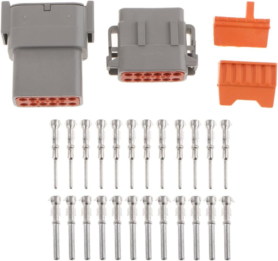 Shiwaki 今だけスーパーセール限定 1セット12ピンウェイカーバイク密閉型電線コネクタプラグキットa