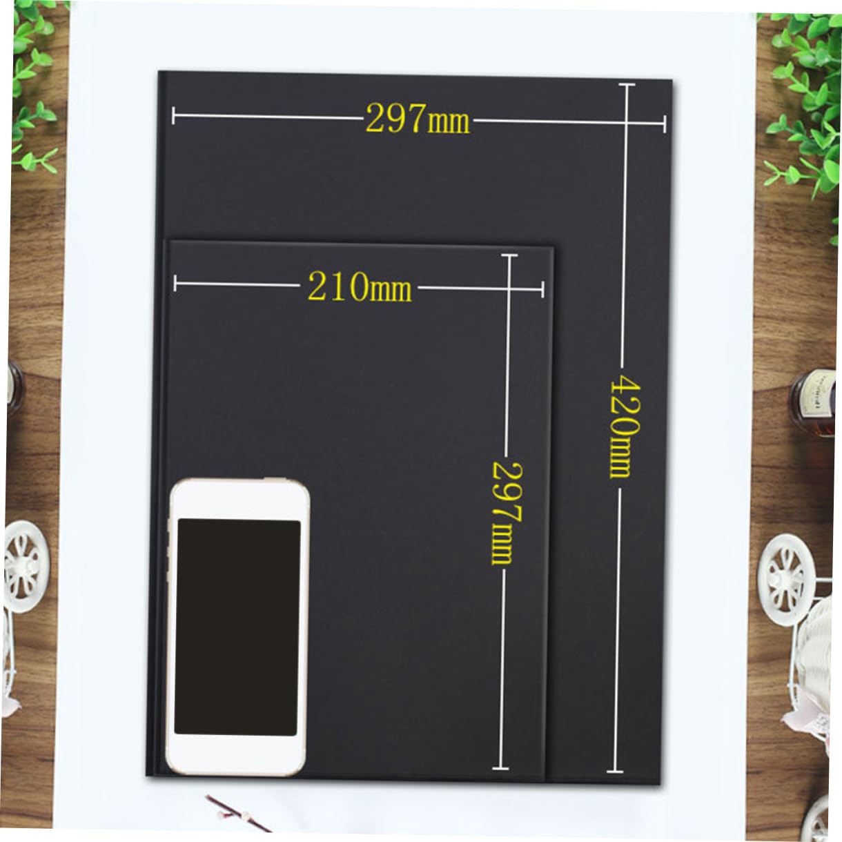 DOITOOL 100 Stück A4 Schwarzes Malpapier 150gsm Kreatives Papier zum Malen und Basteln für Selbstgemacht Scrapbook Einfach zu Schneiden