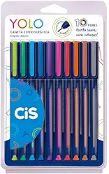 Caneta Esferográfica - CIS YOLO - Estojo com 10 unidades