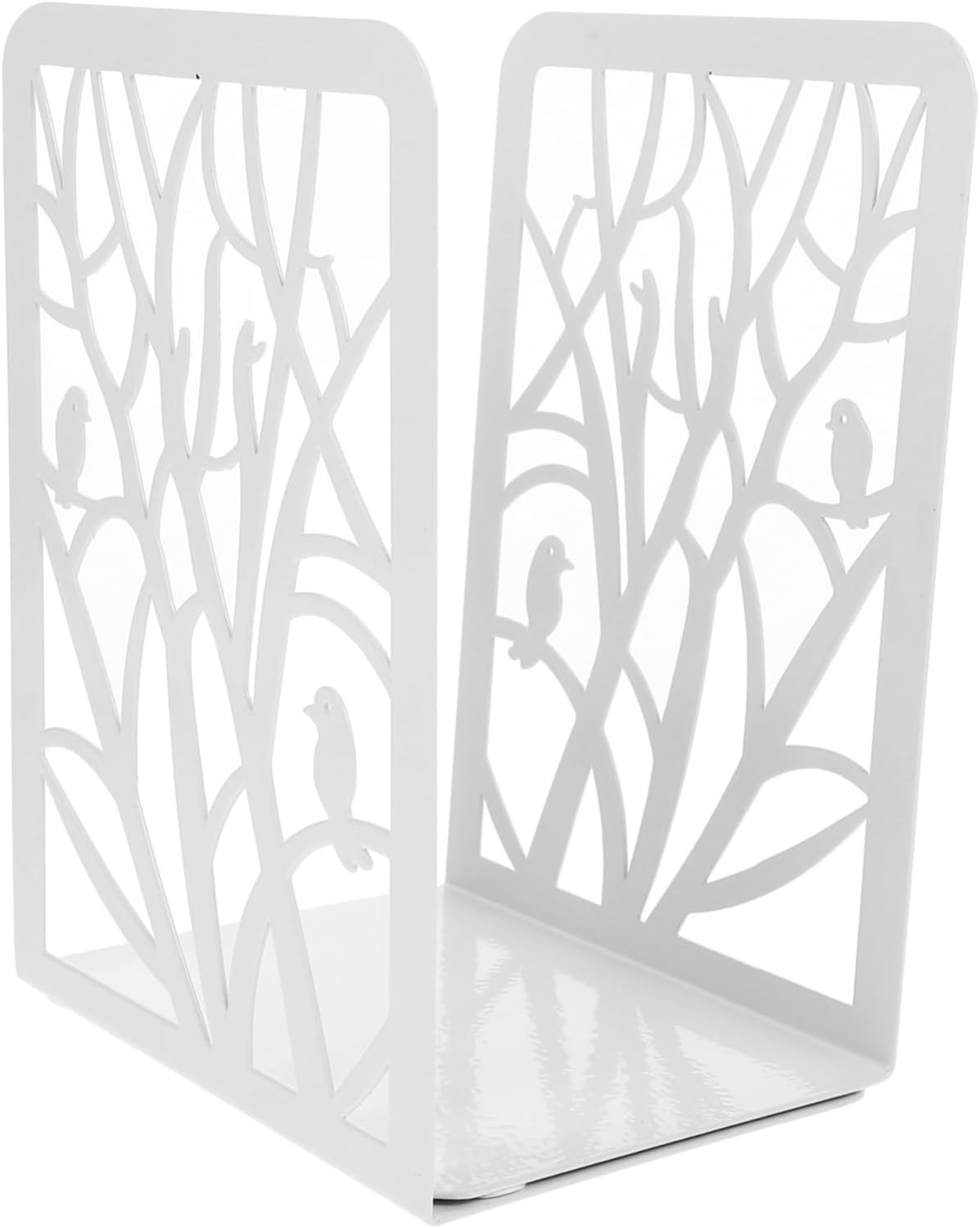 Operitacx 2pcs Bookends for Shelves Decorative Metal Bookend Holder Sturdy for Desk Office Home Decoration