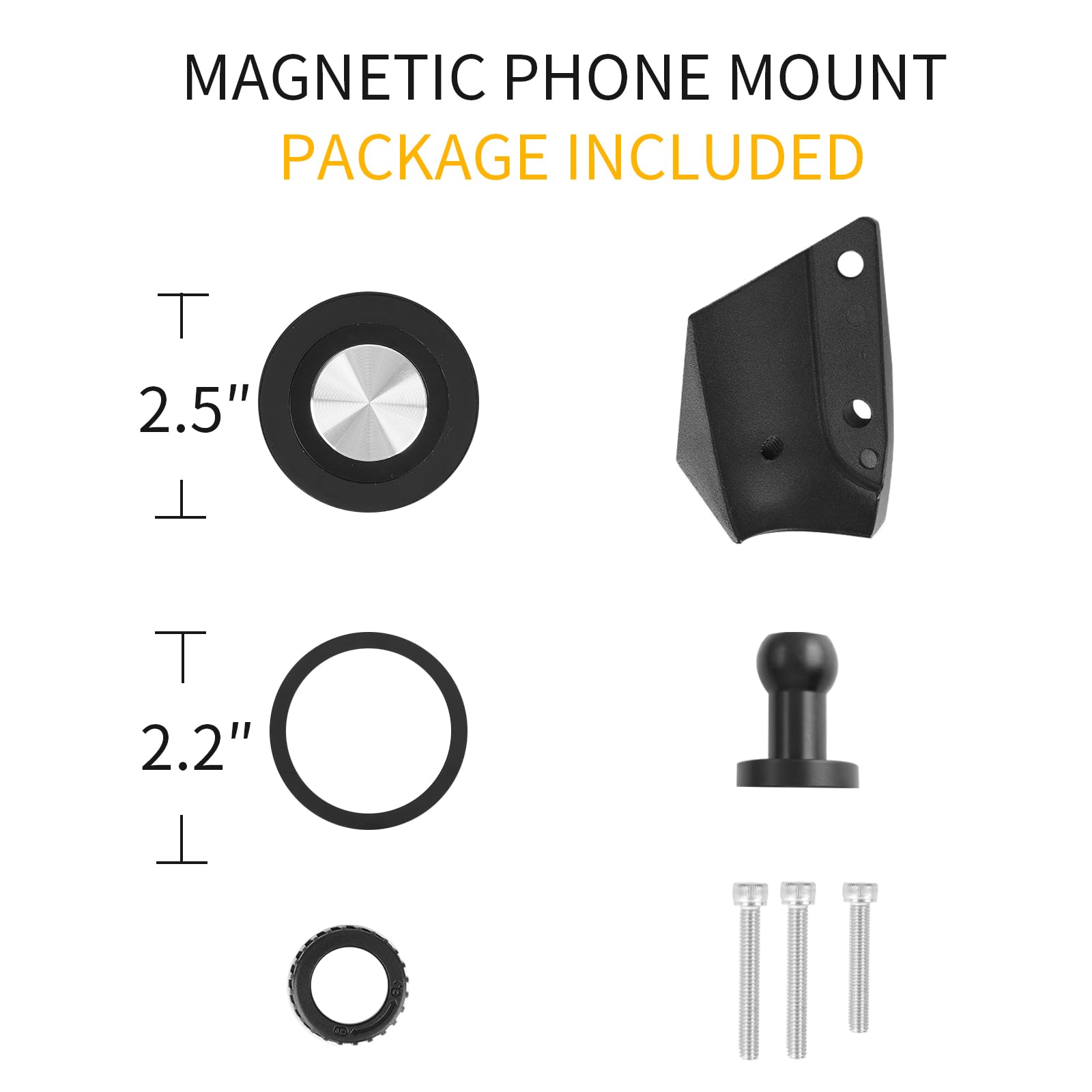 Soporte magnético para teléfono de coche para Ford Bronco 2021-2025, soporte magnético giratorio de 360°, lado del conductor (no para Bronco Sport)