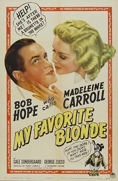 My Favorite Blonde Movie Poster Print 11 x 17