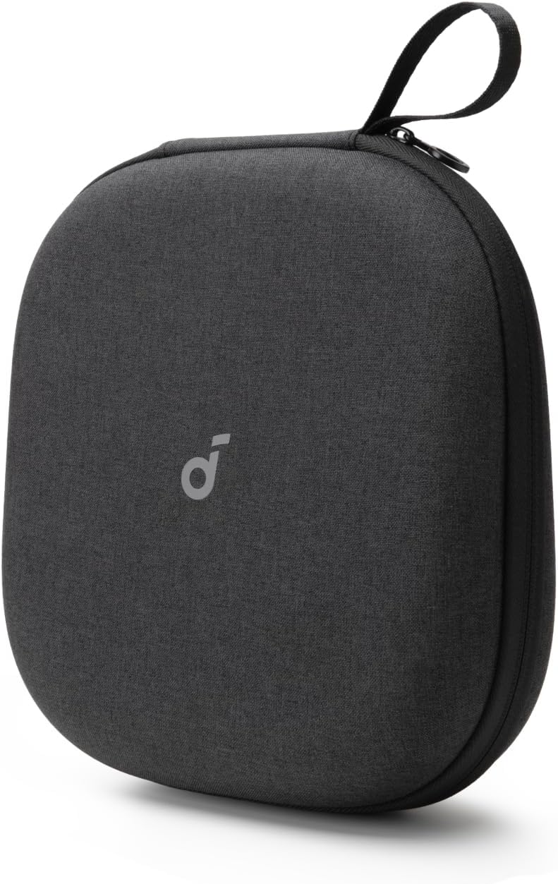 by Anker, Headphones Case, Compatible with All soundcore Over-Ear Headphones, Anti-Scratch, Water and Dust Resistant, Impact-Resistant, Pocket for Cables, Detachable Tray, Sturdy Strap
