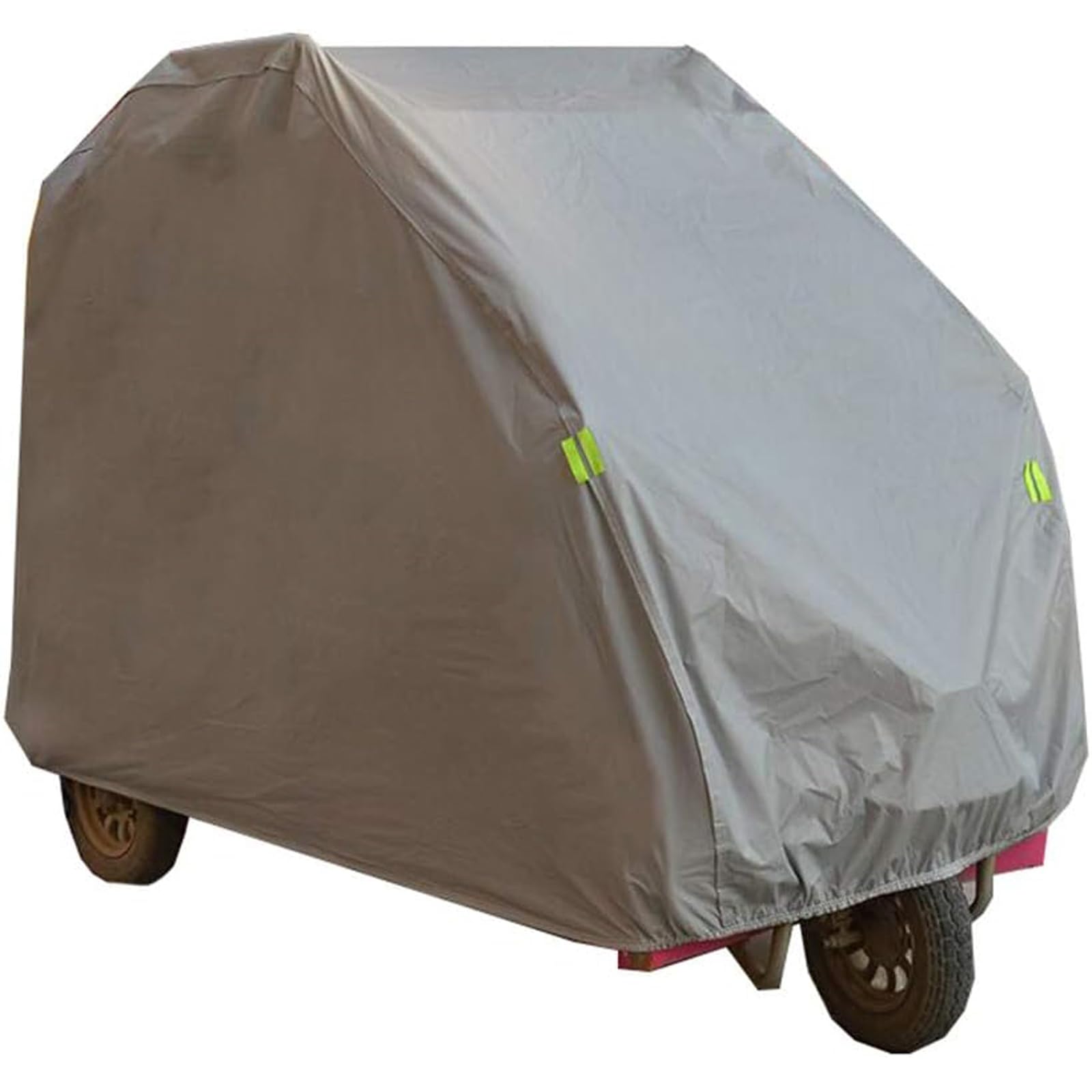 Regenfeste Autoabdeckung Für Elektro-Dreirad & Roller | Vollständig Geschlossen Mit Reflektorstreifen