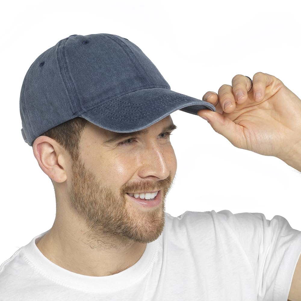 Undercover Adults Baseball Cap GL656 Stonewash Denim Blue